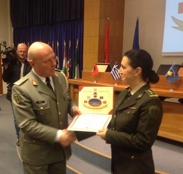 KSF Senior Officers Graduate From A Defence And Security Course In Tirana From 8 September to 5 December, Colonel Irfete Spahiu and Lieutenant Colonel Fadil Hoxha attended Senior Course on Security