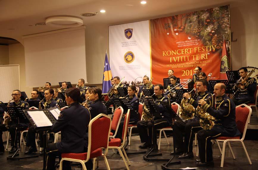 KSF Wind Orchestra Gives Its Annual New Year Concert On December 17, the KSF Wind Orchestra performed its traditional New Year concert, conducted by Baki Jashari.