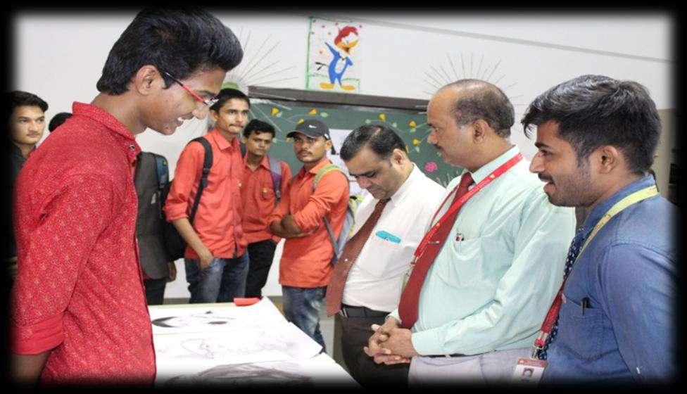 Nagesh Lavhate of Department of Mechanical Engineering, secured 1st Prize in event Art Gallary at SIEM, Nashik Shahid Maniyar of Department of Mechanical