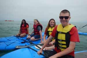 paddle board outing, supported American legion Post 479 dinner on