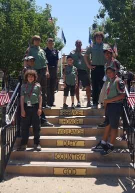 Troop CA3723 supported the Independence Day Celebration at the