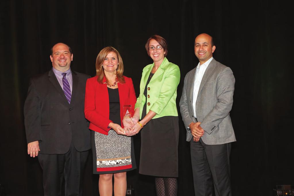 Cleveland Clinic team accepting the 2016 Honoree Award (from left to right): Anthony Warmuth, Enterprise Quality Administrator; Cynthia De