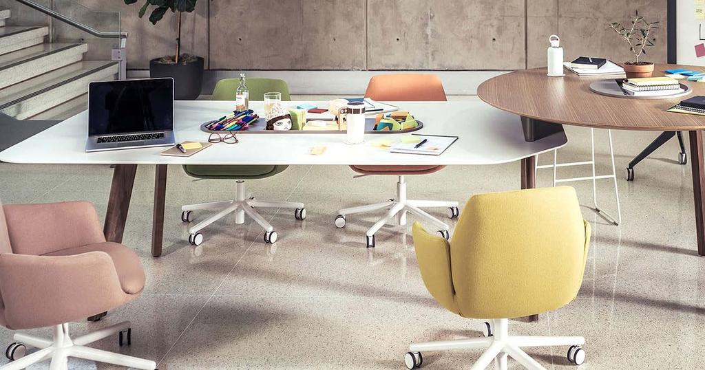 PRODUCT Human beings are social creatures. We crave interaction and thrive in moments of spontaneity. Immerse worksurfaces were thoughtfully designed to help us connect, collaborate, and engage.