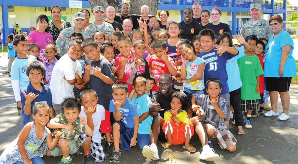 COMMUNITY HAWAII ARMY WEEKLY JUNE 8, 2012 B-5 94th AAMDC Soldiers join Linapuni Elementary fun Story and Photo by SGT.