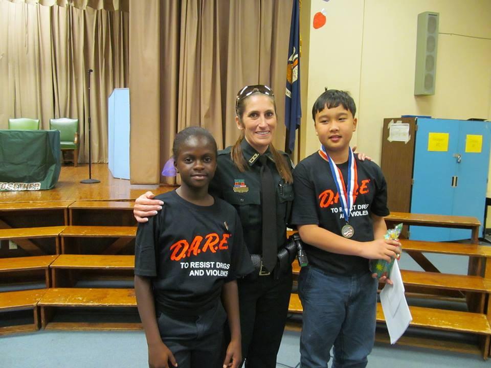Students presented skits, sang songs, and several read their DARE Report to show how the DARE