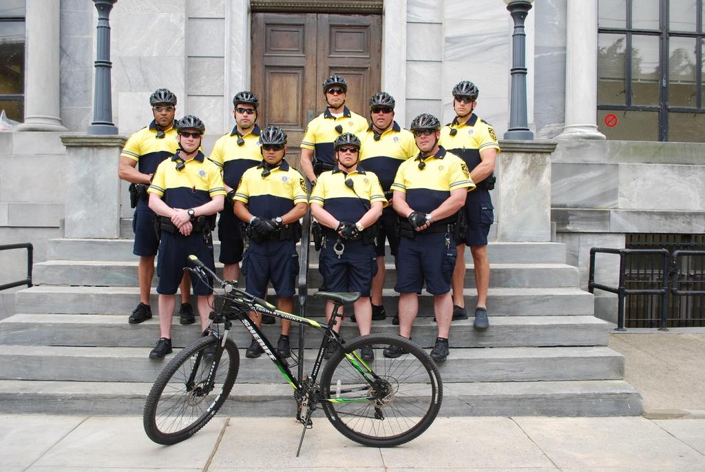 The Bike Patrol Unit is trained in crowd control, and pursuit.
