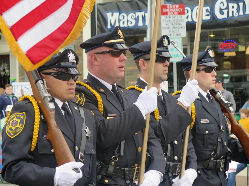 The Honor Guard is highly trained to perform