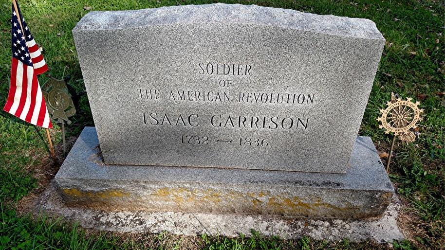 After the Revolutionary War ended, Isaac Garrison was granted land in the Lick Creek area of Rowan and
