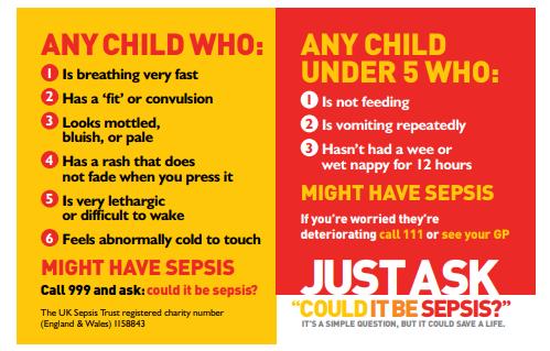 Current Sepsis Trust General Practice/ Community screening tools for children of all ages can be accessed online at the Sepsis