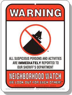 Neighborhood Watch Startup Meeting for New Groups May 21, Monday 6:00 p.m.