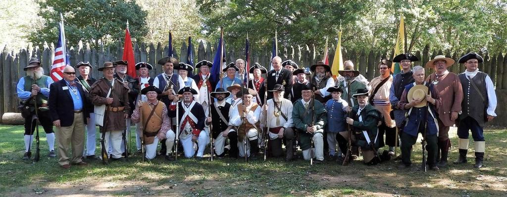 The Gathering at Sycamore Shoals TNSAR Acting Commander John Clines led the Color Guard made up of Compatriots from Tennessee, Virginia, North Carolina, South Carolina, Kentucky, and Ohio, along with