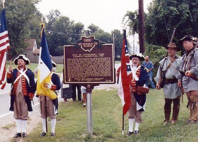 Members of the Cincinnati Chapter were there for the unveiling. Border warfare characterized the American Revolution on the northwest frontier.