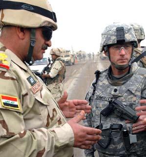 troops team up with their Iraqi counterparts on a regular basis to weed out the remnants of insurgency. Iraqi Staff Brig. Gen.