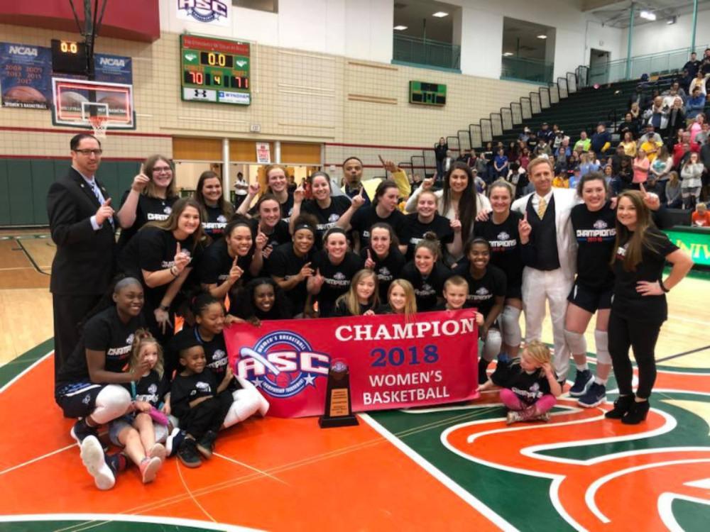 ETBU Women's Basketball wins first ever ASC Championship In a fight to finish as the American Southwest Conference tournament champions, the East Texas Baptist University Women's Basketball Team