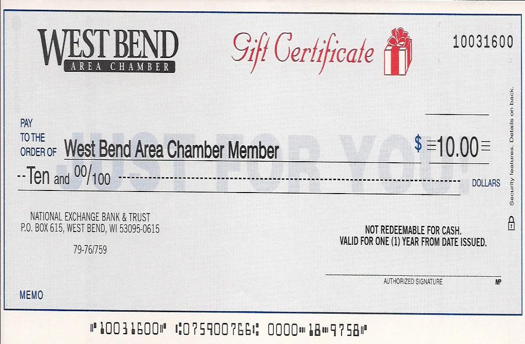 Advertising and Promotions continued Chamber Check Program The Chamber Check Program was created by the Chamber to create commerce in the area by keeping local money here.