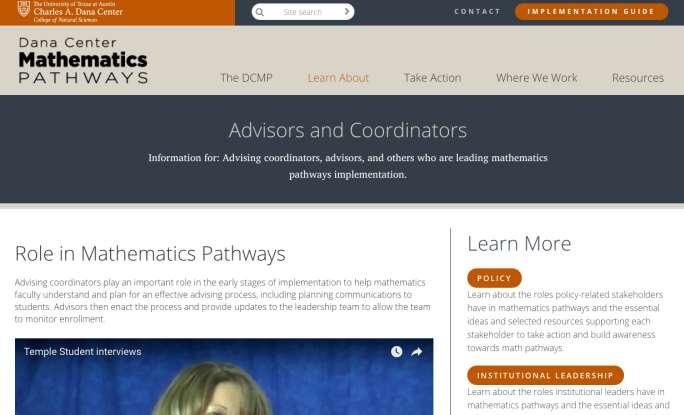 Advising Resources DCMP Resource Site