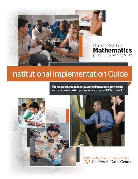 Institutional Implementation Guide (Print) www.dcmathpathways.