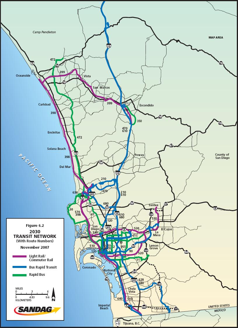2030 Transit Network BRT and Commuter Rail