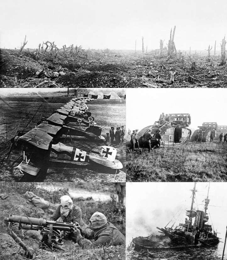 COMBAT IN WORLD WAR I SPRING 1917: WORLD WAR I HAS DEVASTATED EUROPE LAND IS ALMOST COMPLETELY DESTROYED NO FOOD CAN GROW IN RAVAGED REGIONS WHOLE TOWNS HAVE BEEN DEMOLISHED WHAT KIND