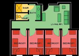 Housing floor plans Palmetto House & Magnolia House All housing has controlled access through a main lobby. Students may choose between single and double occupancy rooms.