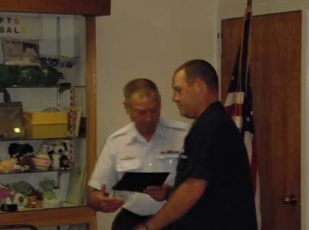 Crew Award 6/11/09 Robert Babezki - Certification Boat Crew Member