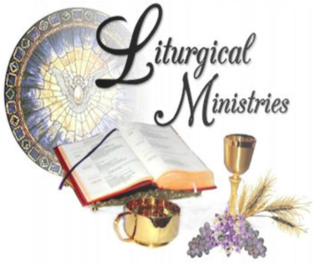 NEW LITURGICAL MINISTER TRAINING DATES Please sign up at http://www.aloysiusbr.org/ministrysignup.