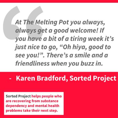 Hosting The Melting Pot is home to over 100 organisations and the Collaborate team help make the space a welcoming, well-functioning place to be.