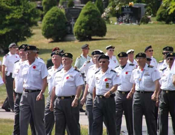 Here they come, led by Colour Party and contingent of the Korean Veterans Canada Eastern Chapter, followed by members of the Korea Veterans Association of Canada. What a breed they are!