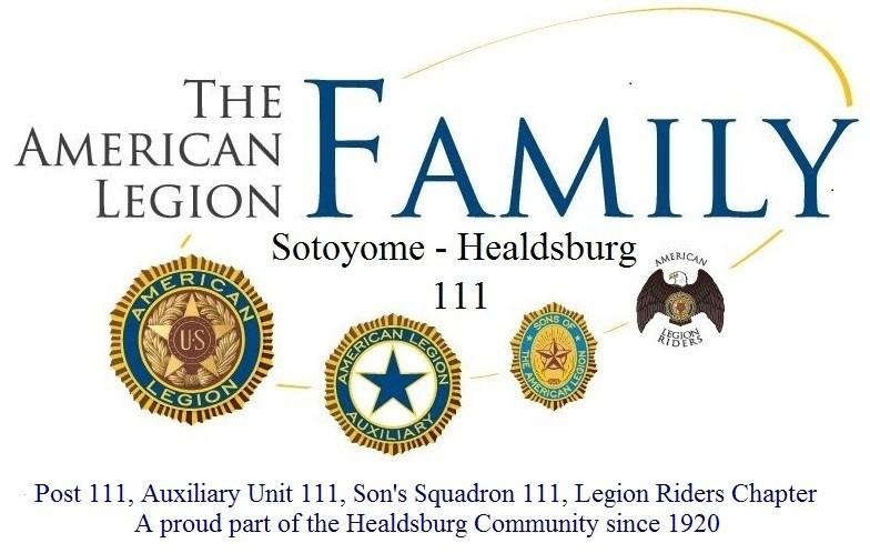 Sotoyome Post 111 The American Legion PO Box 281 Healdsburg, CA 95448 RETURN SERVICE GUARANTEED Non-Profit Organization U.S. Postage Paid Permit No. 104 Healdsburg, Calif.