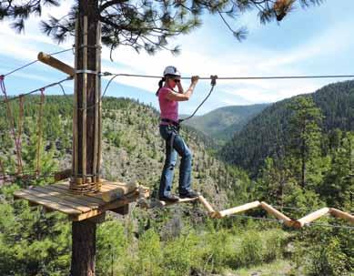 Provincial Park sits an aerial tree top ropes course.