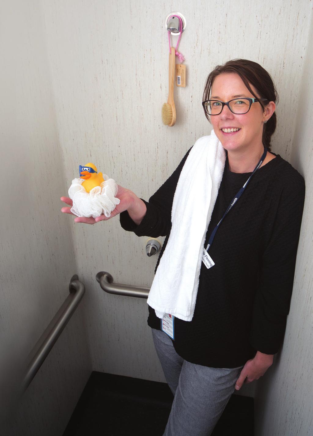 SHOWER ACCESS HELPS HOMELESS HOMELESSNESS HELP: Eastern Health Community Health Manager Michelle Fleming previews the community shower at Healesville Hospital and Yarra Valley Health.