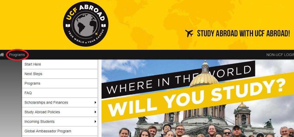UCF Abroad Terra Dotta Application All UCF students wishing to study abroad must use an online application system called Terra Dotta.