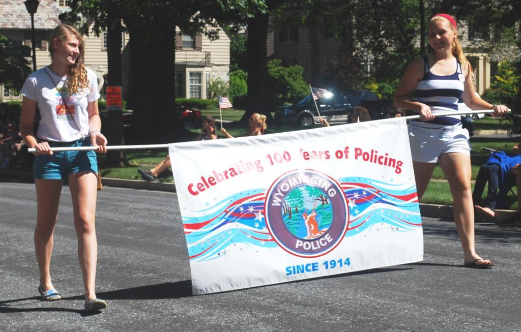 In July, the police department was recognized for the 100 years of policing by leading the 4 th of July parade.