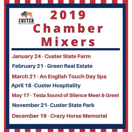 Mark Naugle - School Liaison Leah Scott - BID Liaison Custer City Council Mixer Schedule Stay Connected Help Wanted Chamber Happenings Join us tonight!
