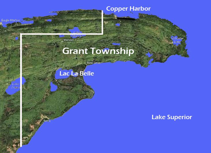 Community Description Grant Township is located at the tip of the Keweenaw Peninsula in Keweenaw County, Michigan.