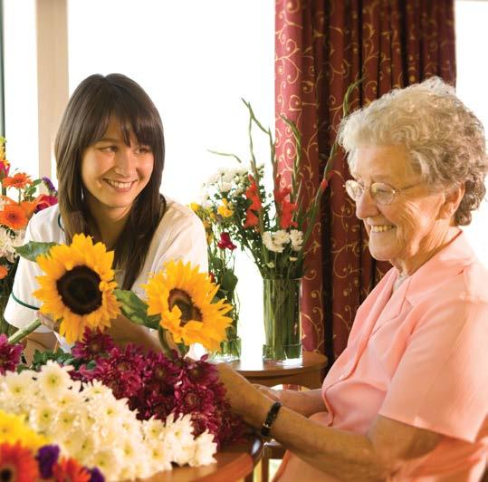 Care is individually tailored to the residents needs and wishes, though we strongly encourage people to stay as