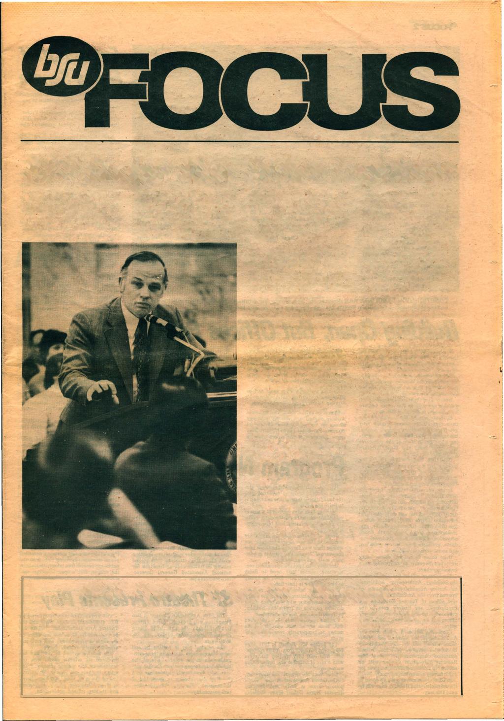 Vol. V. No.5 The Monthly Newsmsgszme of Boise State University Boise. daho January. 1979 BSUBudget Now Before.