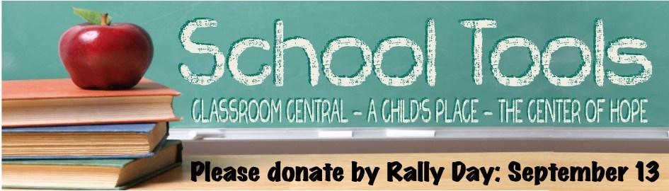 We are once again collecting school supplies for Classroom Central, A Child s Place, and Center of Hope.