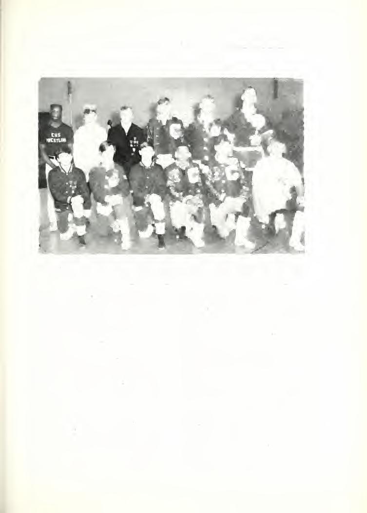 1072 THE KENTUCKY HIGH SCHOOL ATHLETE FOR MARCH 1971 Page Eleven INDIVIDUAL CHAMPIONSHIP WINNERS STATE WRESTLING TOURNAMENT (Lefl io Righl) Front Row; SS-Tommy Miller. Flagel; 105-Don Hall.