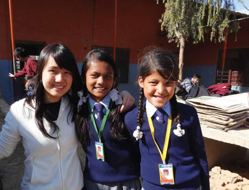Sharon was part of Project Gazaab, an overseas community service trip to Nepal, where she mentored school children in various areas including business.