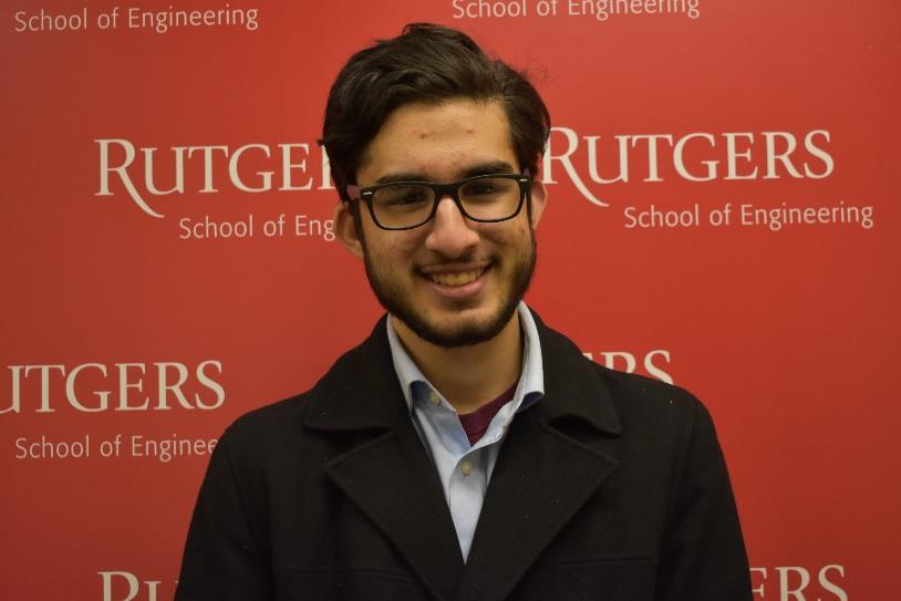 Areeb Zaidi from Carteret, NJ Chemical and Biochemical Engineering, 2019 Rutgers Muslims Student Association Ashley Lauren Foundation American Medical Student Association Research Assistant at