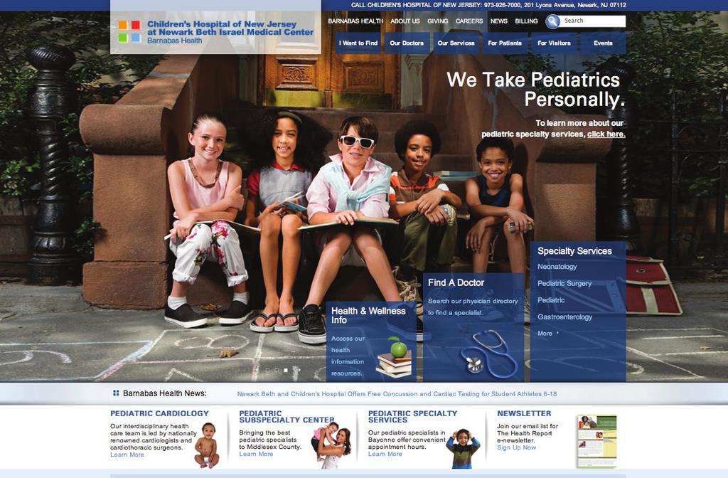 BARNABAS HEALTH It s a website for eight