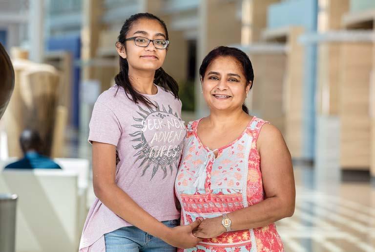 Family Expresses Appreciation with Gift to Benefit Nursing Education A fter Shardaben Mehta received inpatient end-of-life treatment at Princeton Medical Center (PMC), her family in Monmouth Junction
