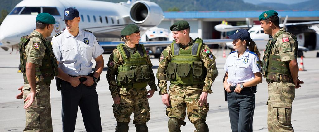 Having explicitly been framed as part of the EU s comprehensive approach, Operation ALTHEA closely cooperates with the civilian parts of the EU presence in BiH, mainly the EU Delegation to BiH and
