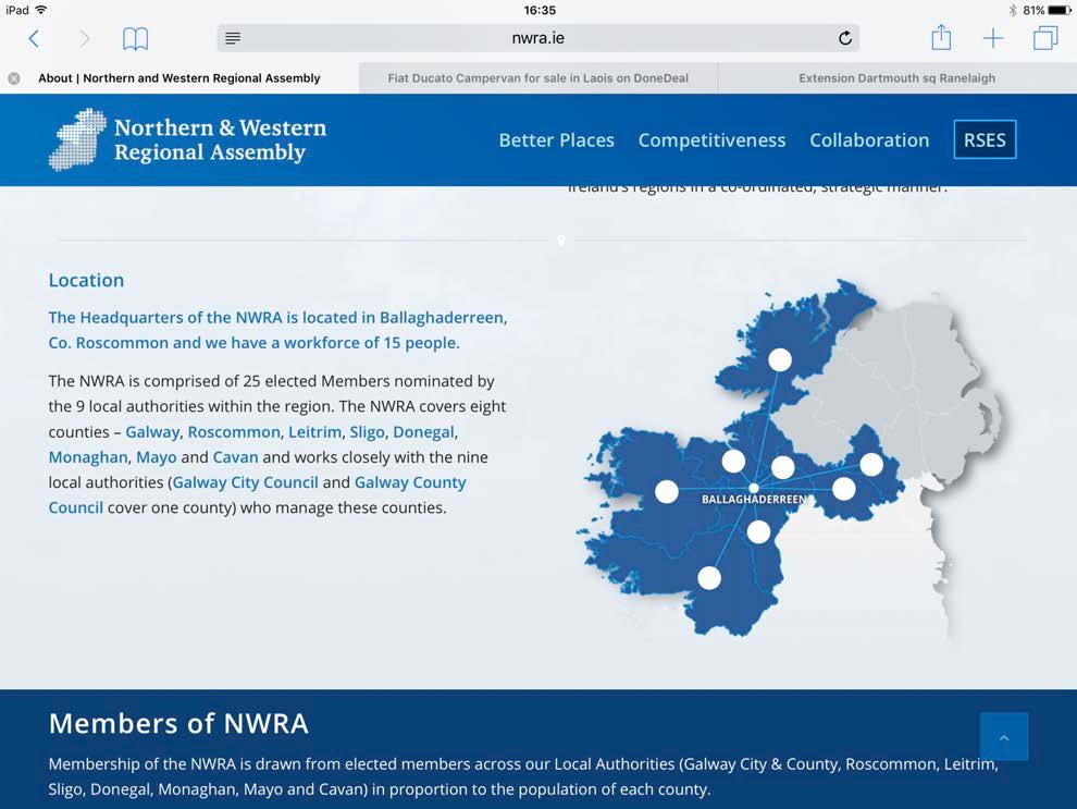 There has never been a successful Irish application and the NWRA wants to