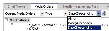 New sorting options on Meds/Orders tab of the Clinical Desktop you can
