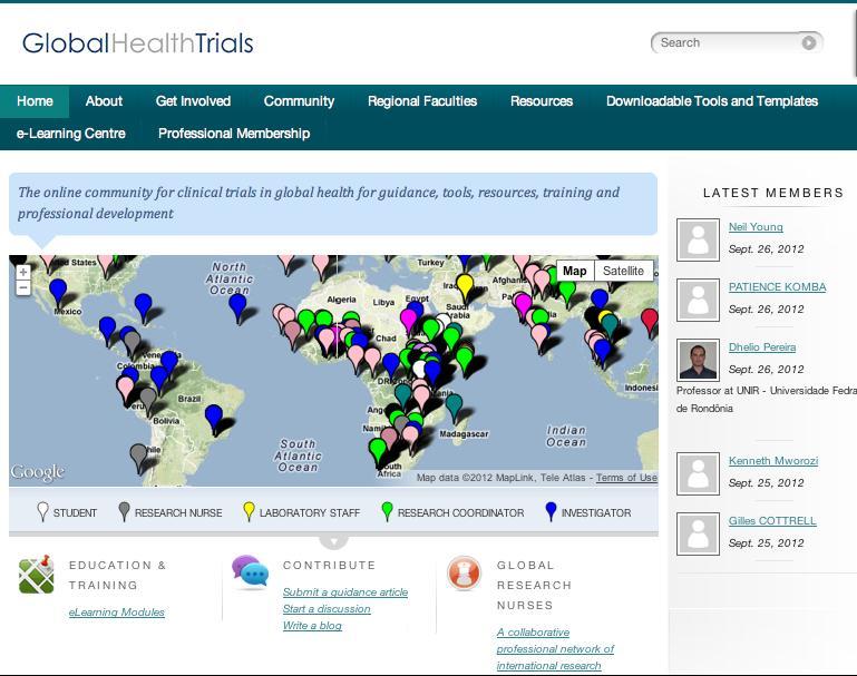 Global Health Trials was launched in May 2010 as a simple, open space for