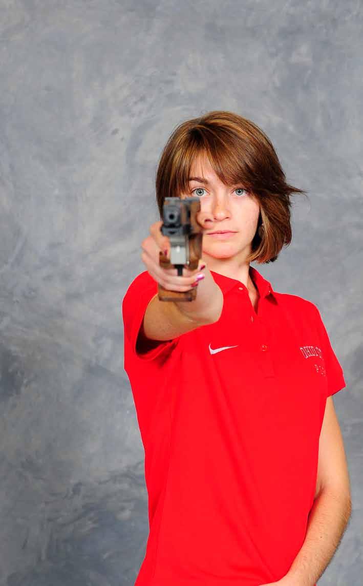 With the departure of five team members Tyler Phillips, Christina Heaton, Amanda Watters and Blake Reburn, II are the returning shooters for the Buckeyes.