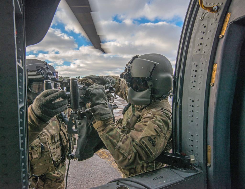U.S. Soldiers assigned to A Company, 3-501 Assault Helicopter Battalion, 1st