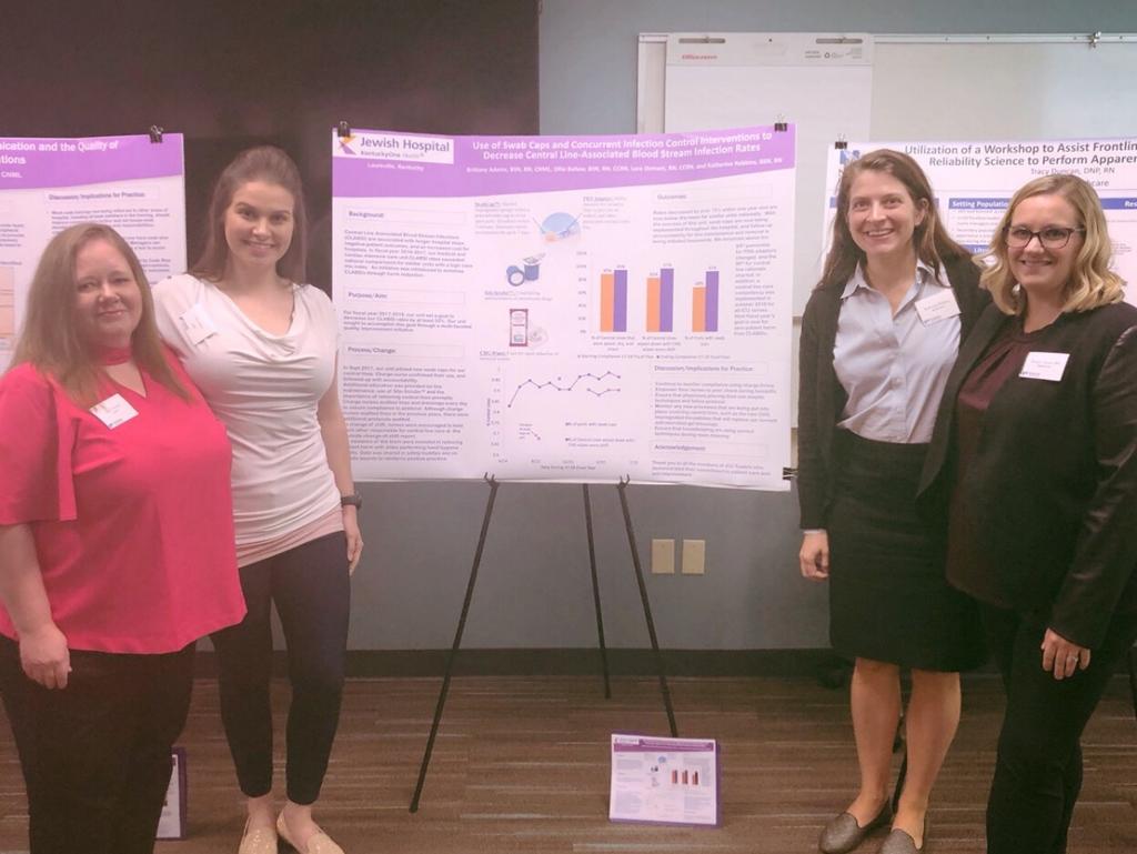 (Pictured: Brittany Adams) Quality Improvement Projects Presented at Nursing Research!